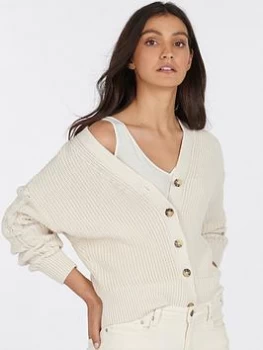 Image of Barbour Barbour Balmory Cardigan - Beige, Beige, Size 14, Women