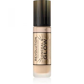 Image of Revolution Conceal Glow Foundation F2