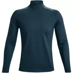 Image of Under Armour CoolGear Rush Mock Base Layer Top Mens - Blue