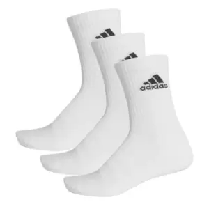 Image of adidas Junior Crew Socks 3 Pack - White