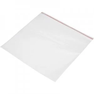 Image of Grip seal bag wo write on panel W x H 300 mm x 200 mm Transparent Polyethyl