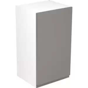 Image of Kitchen Kit Flatpack J-Pull Kitchen Cabinet Wall Unit Super Gloss 400mm in Dust Grey MFC