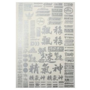 Image of Matrixline Drift Logo Decal Sheet - Silver