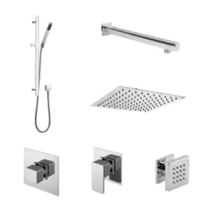 Image of Nuie 3 Outlet Windon Bundle With Stop Taps - Chrome