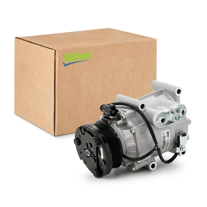 Image of VALEO 690160 AC Compressor VALEO CORE-FLEX PAG 46, Refrigerant: R134a, with PAG compressor oil Compressor,air conditioning (447)