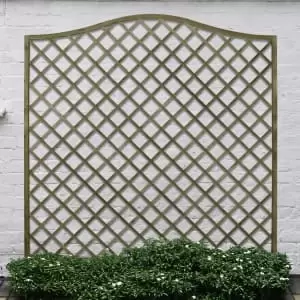 image of Forest Garden Pressure Treated Decorative Europa Hamburg Garden Screen 1800 x 1800mm - Pack of 4