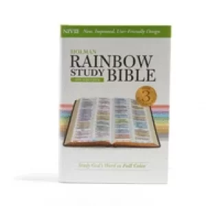 Image of niv rainbow study bible jacketed hardcover