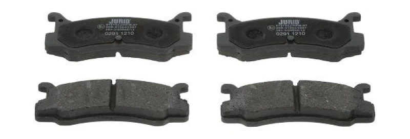 Image of JURID 572162J Brake pad set not prepared for wear warning indicator, without accessories Brake Pad Set,disc brake (402)