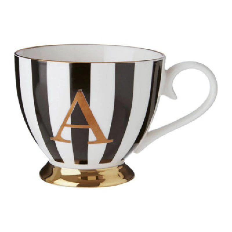 Image of Premier Housewares Mimo Duchess Monogram Mug Black unisex