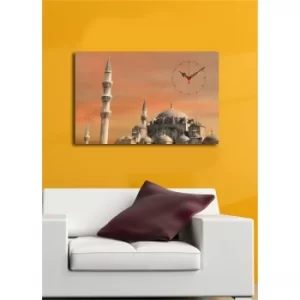 image of 4570CSMOR-4 Multicolor Decorative Canvas Wall Clock