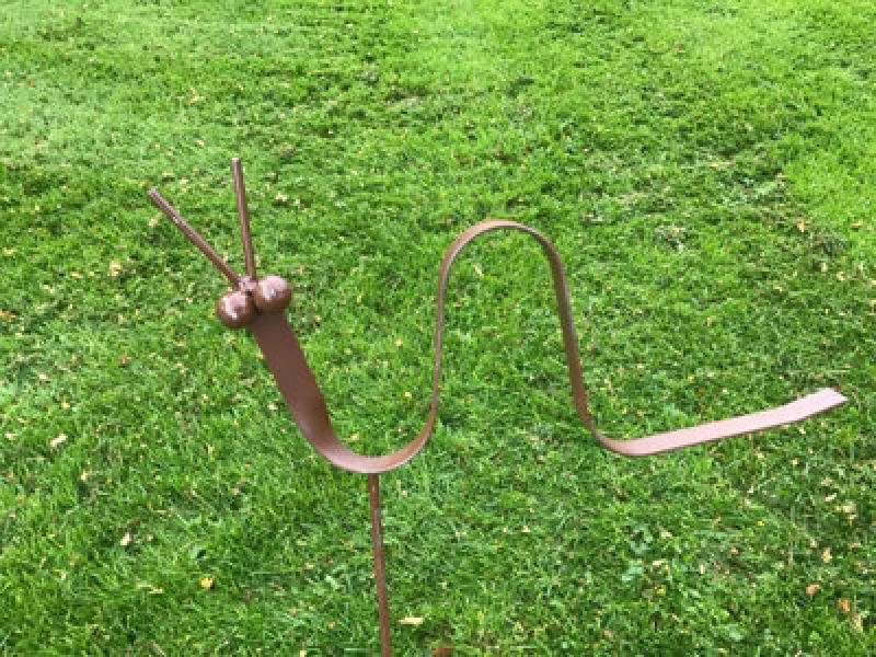 Image of Poppy Forge Worm Garden Art - Steel - W53.3 X H53.3cm - Bare Metal/ready To Rust