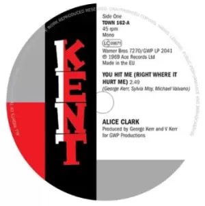 image of You Hit Me Right Where It Hurt Me by Alice Clark Vinyl Album