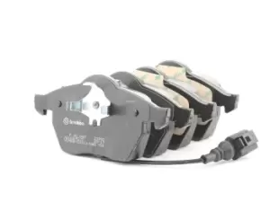 Image of BREMBO Brake pad set VW,AUDI,SKODA P 85 045 1J0698151K,1J0698151L,1J0698151M 3A0615116A,3A0615116B,3A0615151,3A0615151A,3A0698151,3A0698151A,8N0698151
