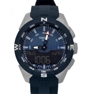 image of T-Touch Expert Solar II Blue Dial Titanium Analog-Digital Mens Watch