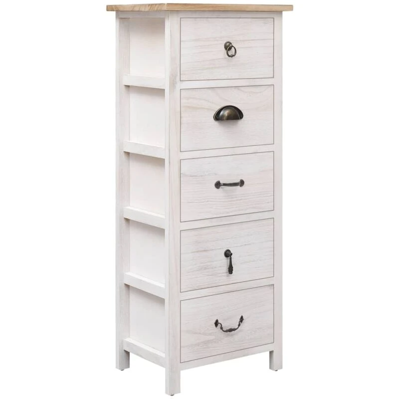 Image of VIDAXL Side Cabinet 35x25x87cm Paulownia Wood Vidaxl 284077
