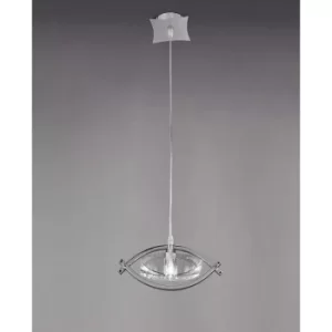 Image of Kromo 1 Bulb G9 pendant light, polished chrome