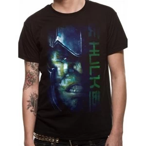 Image of Thor Ragnarok - Hulk Script Mens Small T-Shirt - Black