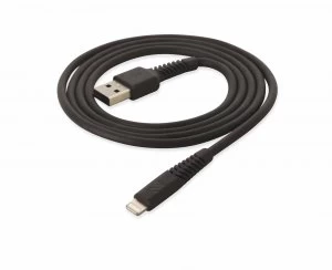 image of Scosche Heavy Duty 4ft Lightning Cable Black