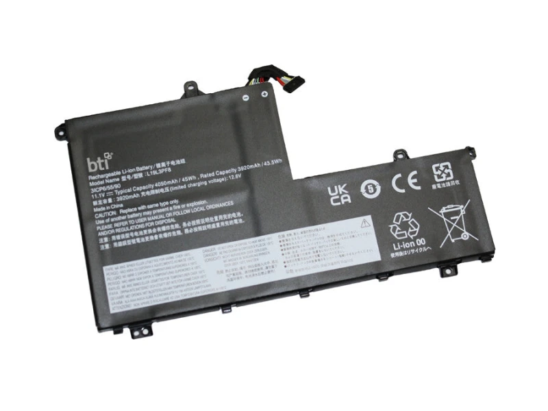 Image of BTI BTI L19C3PF9 compatible 43.5Wh 3-cell battery for Lenovo THINKBOOK 15 G2 L19C3PF9-BTI