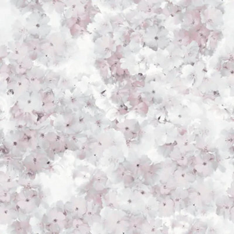 Image of Muriva Apple Blossom Rose Pink Wallpaper Floral Flowers Stylish Feature Wall