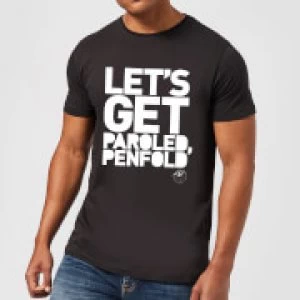 Image of Danger Mouse Let's Get Paroled Penfold Mens T-Shirt - Black