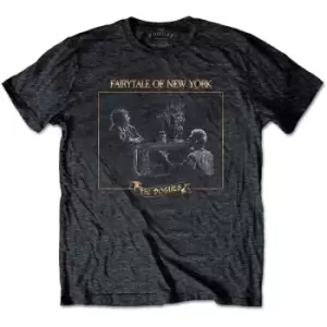 Image of The Pogues - Fairytale Piano Unisex XX-Large T-Shirt - Grey
