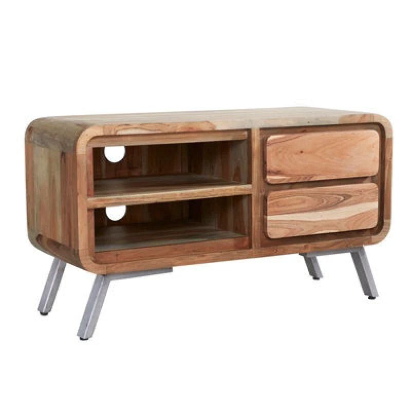 Image of Buttercup Farm Aspen Medium TV Cabinet - Metal/wood - L45 X W110 X H55 Cm