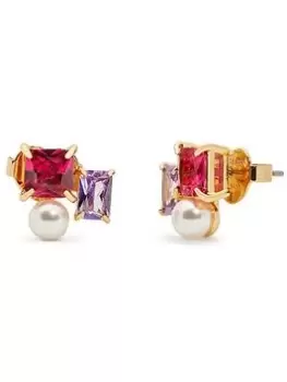 Image of Kate Spade New York Victoria Cluster Studs - Red Multi