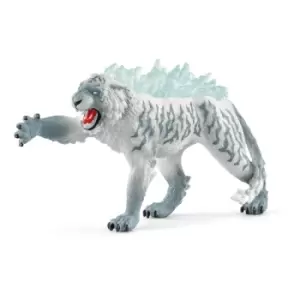 image of SCHLEICH Eldrador Creatures Ice Tiger Toy Figure, 7 to 12 Years, Multi-colour (70147)