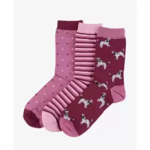 Image of Barbour Dog Stripe Sock Gift Set - Multi