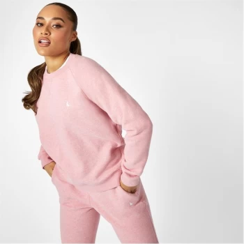 Image of Jack Wills Astbury Raglan Crew Neck Sweatshirt - Pink Marl