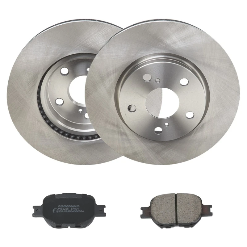 Image of RIDEX 3405B2006 Brake disc and pads set Front Axle, Brake Disc Type: internally vented, excl. wear warning contact Brake Set,disc brakes (3405)