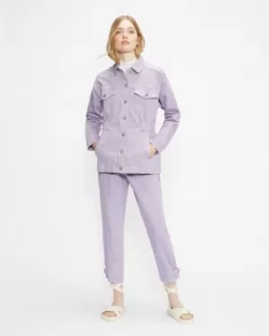 Image of Ted Baker Oversized Denim Jacket With Elastic Waist