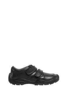 Image of Twin Touch Fastening Leather Shoe With Toe Guard
