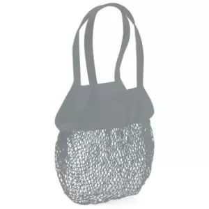 Image of Westford Mill Organic Cotton Mesh Grocery Bag (One Size) (Grey)