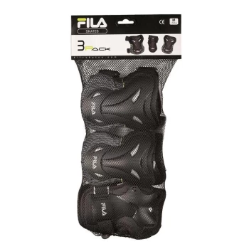 image of Fila 3 Pack Skate Pads Mens - Black