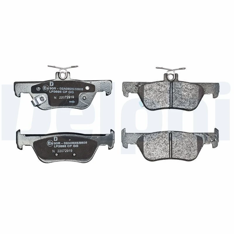 Image of DELPHI Brake pad set DELPHI LP3695