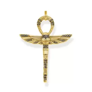 image of THOMAS SABO Gold Plated Egyptian Cross of Life Pendant