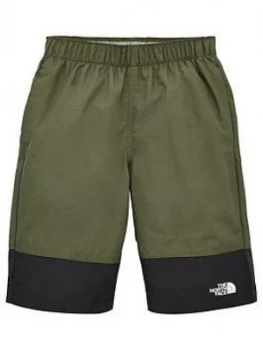 image of The North Face Boys Class Five Water Short - Khaki Black, Khaki/Black, Size XL, 15-16 Years