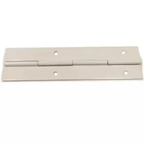 Image of Metal Piano Hinge Gold Colour 30x120mm - Colour White - Pack of 10