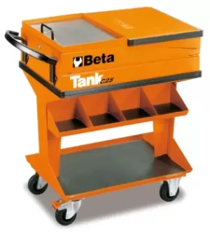 image of Beta Tools C25 Beta "Tank" Tool Trolley on Castors with Shelf 025000001