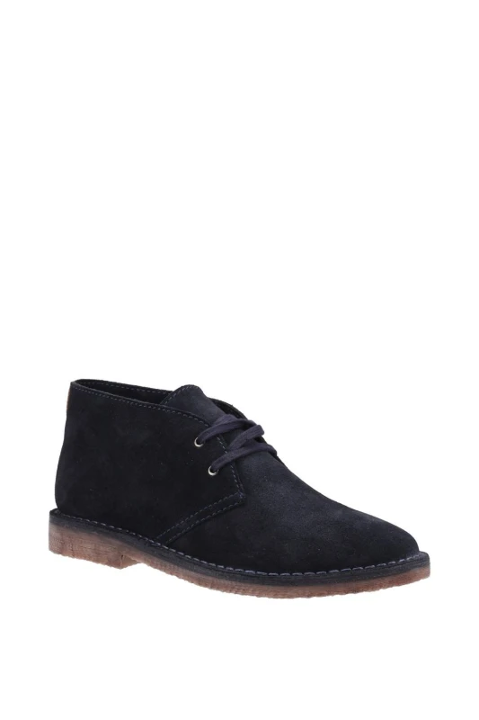Image of Hush Puppies Samuel Suede Boot - Navy, Size 12, Men Navy TMMQD Male 12