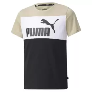 image of Puma Essential + CB T Shirt Junior - Beige