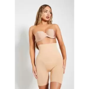 Image of I Saw It First Seamless Smoothing Corset Shapewear Shorts - Brown