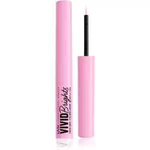 image of NYX Professional Makeup Vivid Brights liquid eyeliner shade 09 Sneaky Pink 2 ml