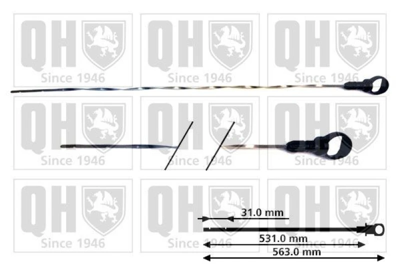 Image of QUINTON HAZELL Oil Dipstick QUINTON HAZELL QOD132