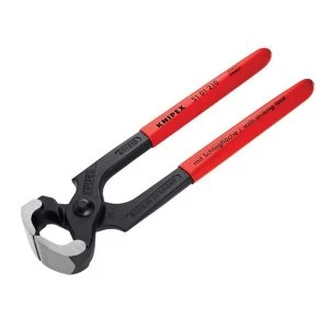 image of Knipex Hammerhead Style Carpenter&apos;s Pincers PVC Grip 210mm (8.1/4in)