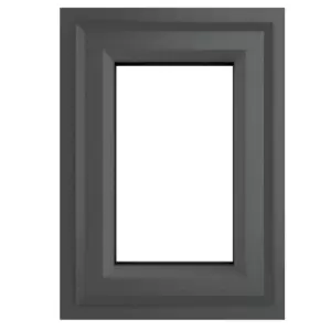 Image of Crystal uPVC Window A Rated Top Opener 440mm x 610mm Clear Glazing - Grey