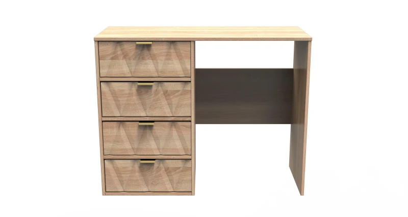 Image of Dallas 4 Drawer Vanity In Bardolino Oak (Ready Assembled)