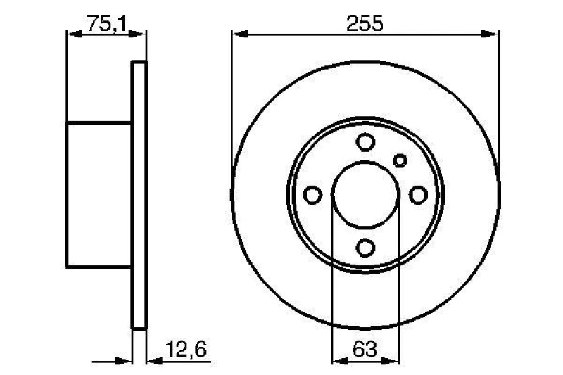 Image of Brake disc Bosch 0 986 478 032